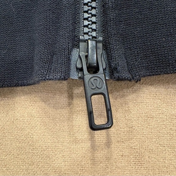 Lululemon Men’s Ritual Jacket Full Zip Hooded Heathered Black/Black Size Large - Picture 6 of 11